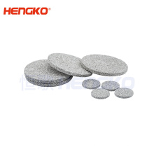 Hengko poroso metal sinterizado en polvo de acero inoxidable/malla o disco de filtro de bronce utilizado para protección del medio ambiente